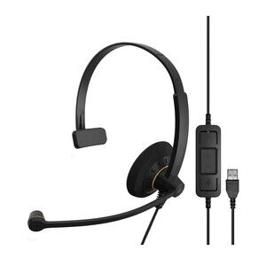 EPOS SC 30 USB ML Noise Cancelling USB Headset Mono Speaker Type Black New